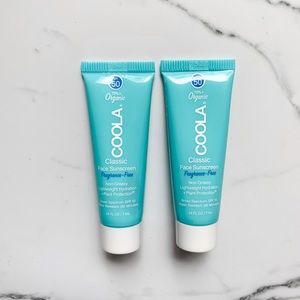 (2) NEW Sealed Coola Organic 50 SPF Face Sunscreen